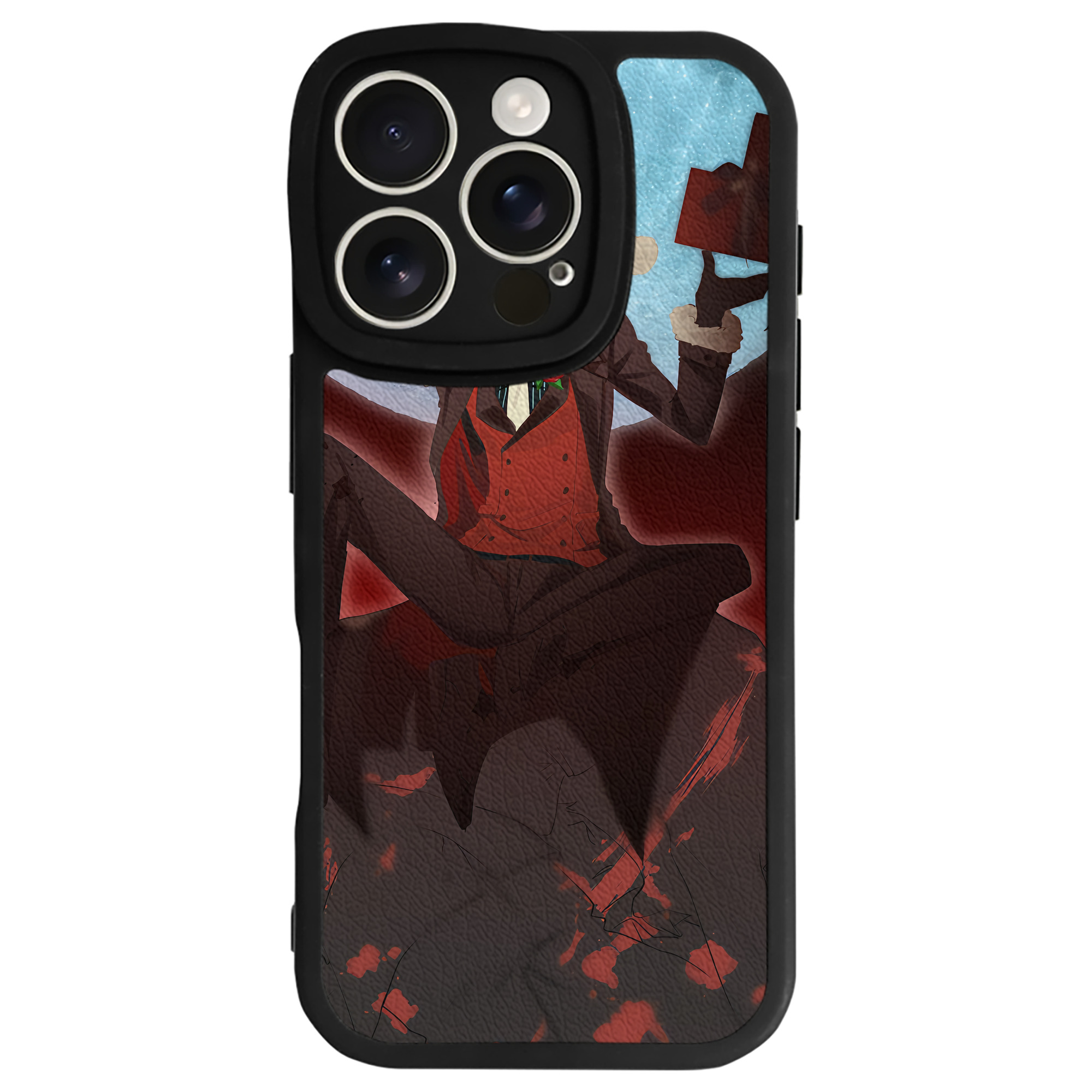 （画像用） 文豪ストレイドッグス Bungo Stray Dogs 【iPhone 16シリーズ対応】シリコンスマホケース（レザー調） 材質：シリコン